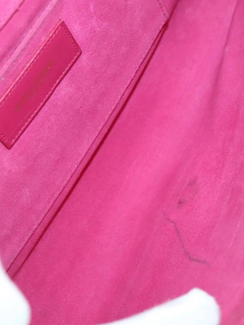 SAINT LAURENT Clutch Bag Leather Pink Gold 311213 Auth 169070V - Picture 12 of 16